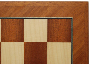 Schachbrett Mahagoni/Ahorn 52 cm