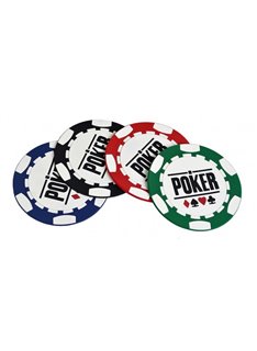 Pokerchip Untersetzer (4 Stück)