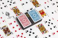 KEM Spielkarten Rot & Blau | Premium Pokerkarten aus Celluloseacetat