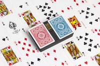 KEM Spielkarten Rot & Blau | Premium Pokerkarten aus Celluloseacetat