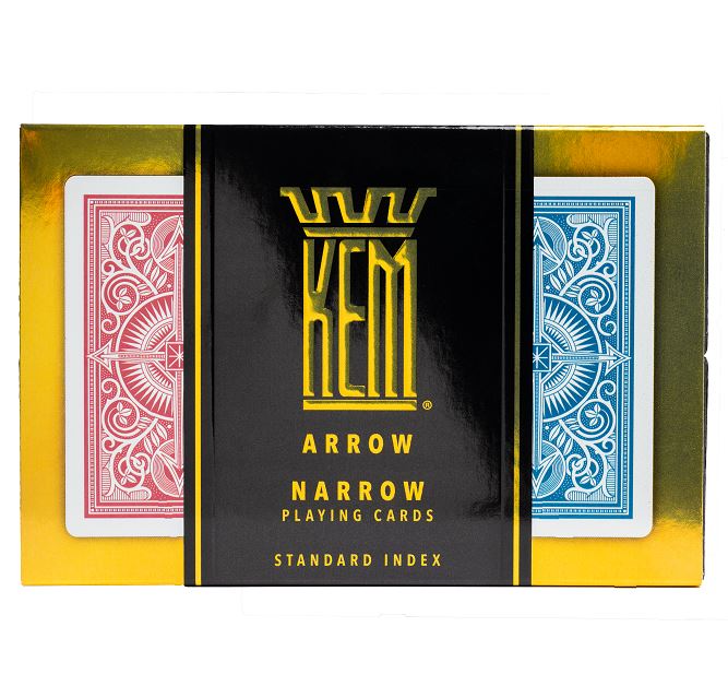KEM Arrow Spielkarten Blau/Rot