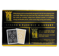 KEM Arrow Spielkarten Schwarz/Gold
