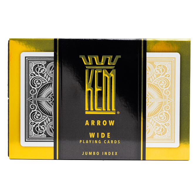 KEM Arrow Spielkarten Schwarz/Gold