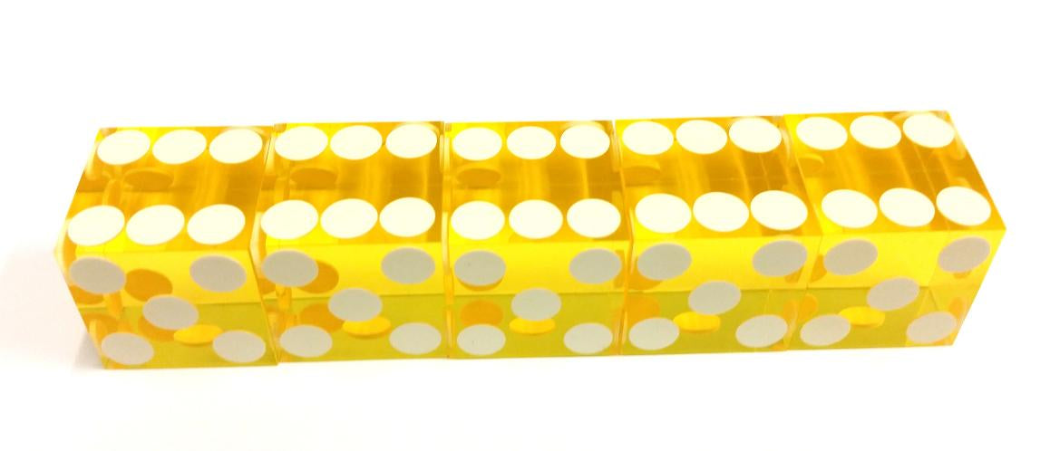 Precision Dice Yellow