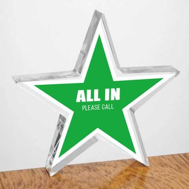 All In Button Star-shaped