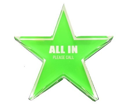 All In Button Star-shaped