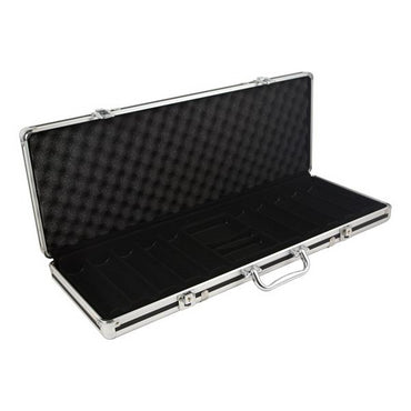 aluminum poker case black/silver