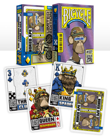 Bicycle Bored Ape Spielkarten Verpackung und Kartendesign