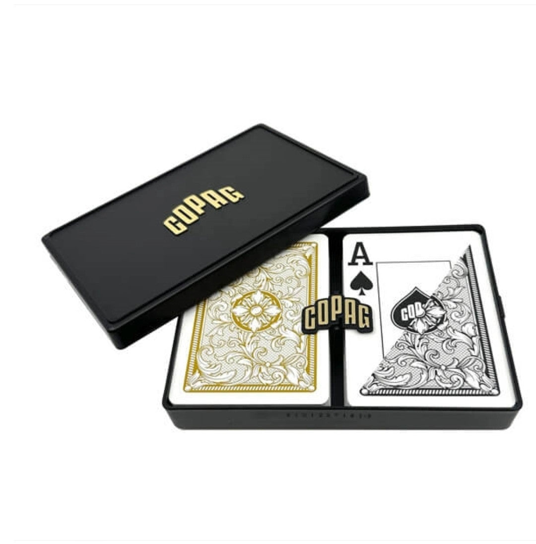 Copag Legacy Spielkarten Doppeldeck in Gold mit Jumbo Index