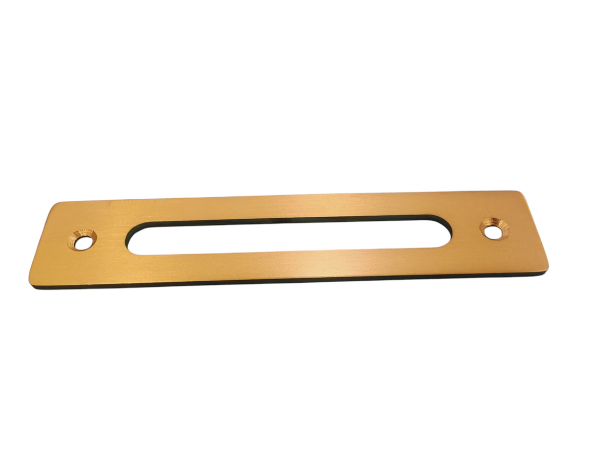Goldener Messing-Geldschlitz für Pokertische 14 x 3 cm