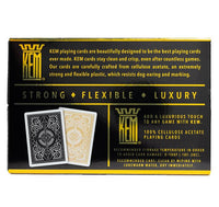 KEM Arrow Spielkarten Schwarz Gold | Premium Pokerkarten