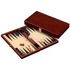 Kompaktes Backgammon-Set aus Holz – ideal für Reisen, Zuhause und als Geschenk für Brettspielfans