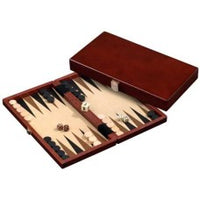 Kompaktes Backgammon-Set aus Holz – ideal für Reisen, Zuhause und als Geschenk für Brettspielfans