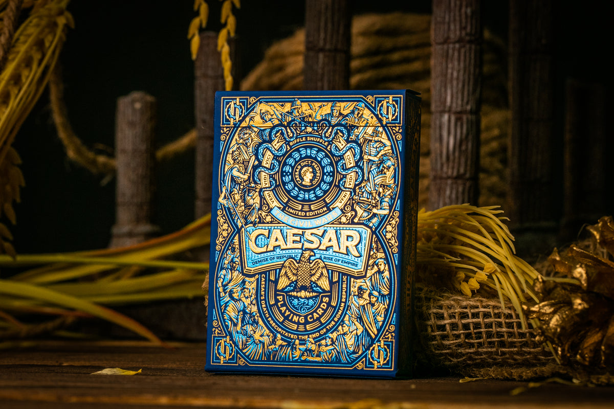 Nummerierte Caesar Spielkarten Blue Edition