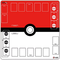 Pokémon Spielmatte 60×60 cm, rutschfeste Neopren-Oberfläche für Trading Card Game, TCG, Duell-Spiele und Turniere