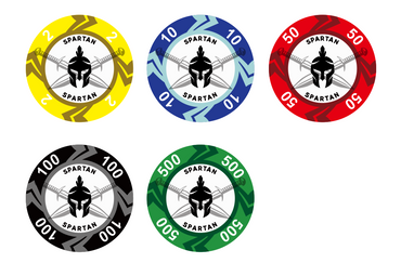 Spartan Pokerchips aus hochwertiger Keramik
