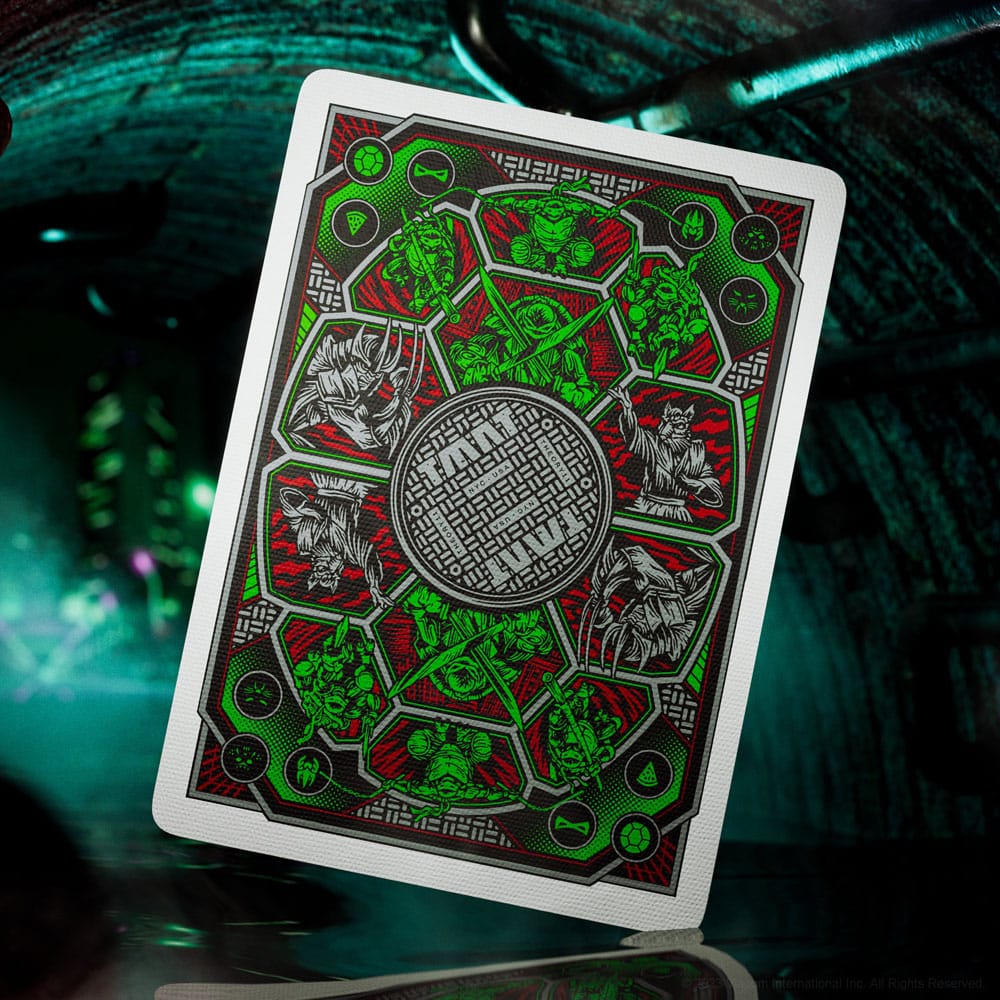 Teenage Mutant Ninja Turtles Spielkarten für Fans und Sammler, Rückseite