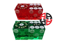 Casino Präzisionswürfel 19 mm mit Seriennummer im 4er-Set