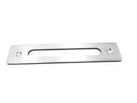 Silberner Messing-Geldschlitz für Pokertische 14 x 3 cm