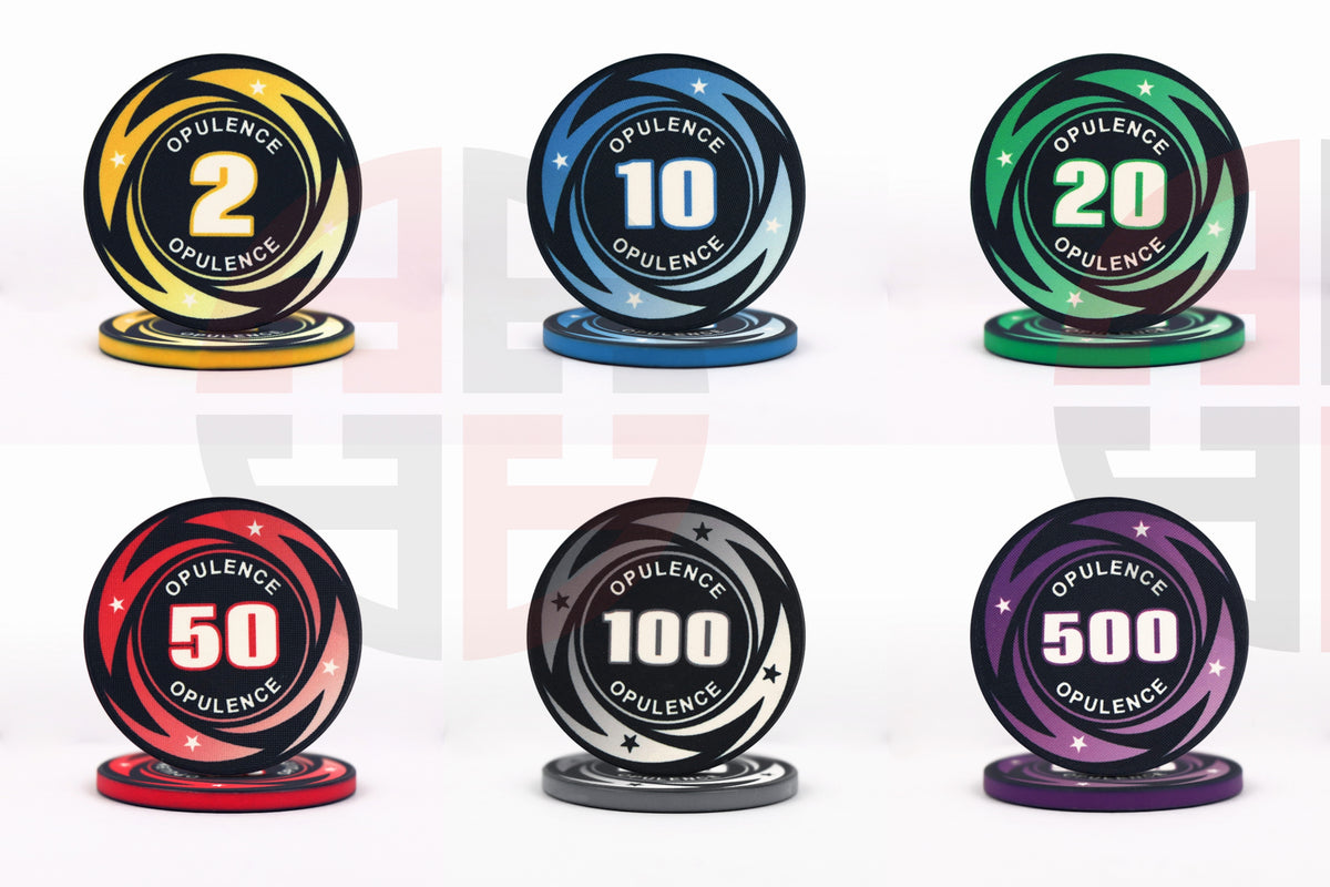 Opulence Keramik-Pokerchip-Set mit 500 Chips