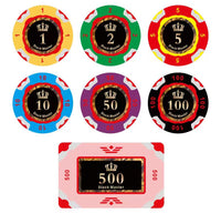 Limitiertes Stack Master Pokerchip-Set mit 500 Chips und 10 Plaques