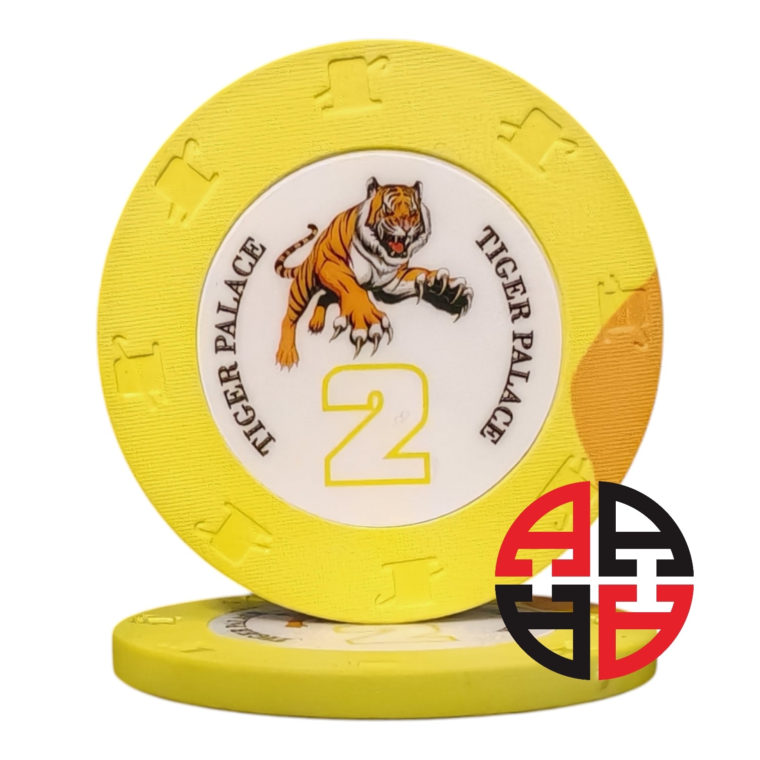 Tiger Palace Hybrid-Keramik-Pokerchip-Set mit 500 Chips