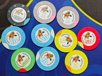 Detailansicht des Tiger-Palace-Designs auf einem Hybrid-Keramikchip