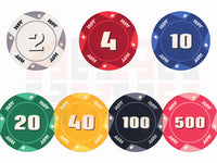 WPT Pokerchip-Set mit 500 Chips in limitierter Auflage